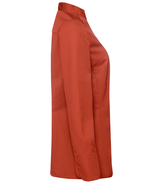 Kokinpaita 1014-201 naisten ruosteenpunainen pitkähihainen sivusta