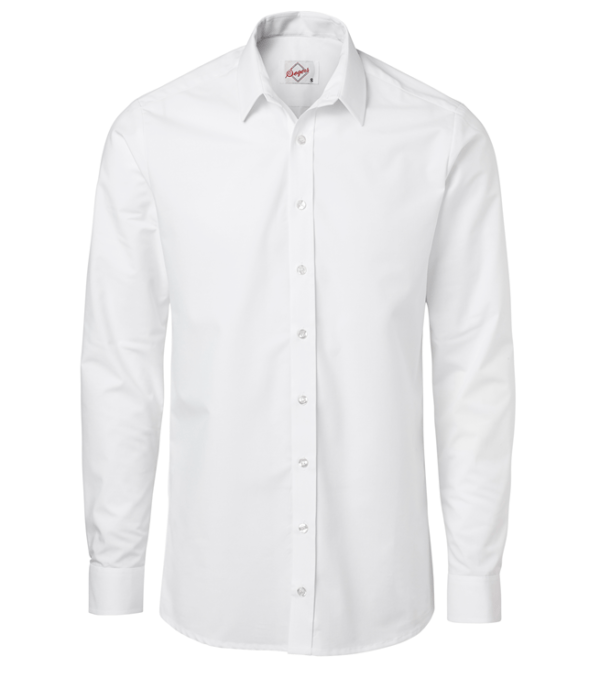 paita 1215-306 miesten pitkähihainen kauluspaita valkoinen
