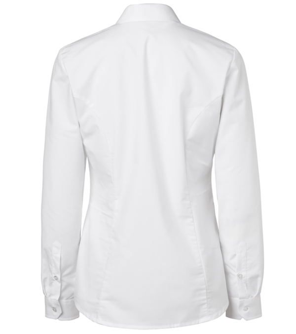 paita 1226-306 naisten kauluspaita valkoinen takaa