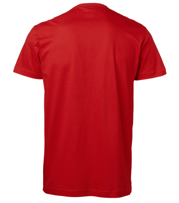 t-paita 1106-199 unisex punainen takaa
