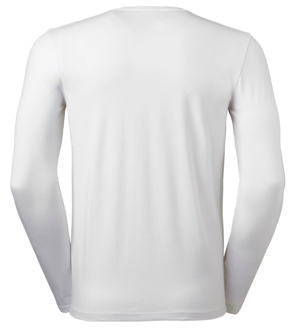 t-paita 6111-199 miesten valkoinen pitkähihainen takaa